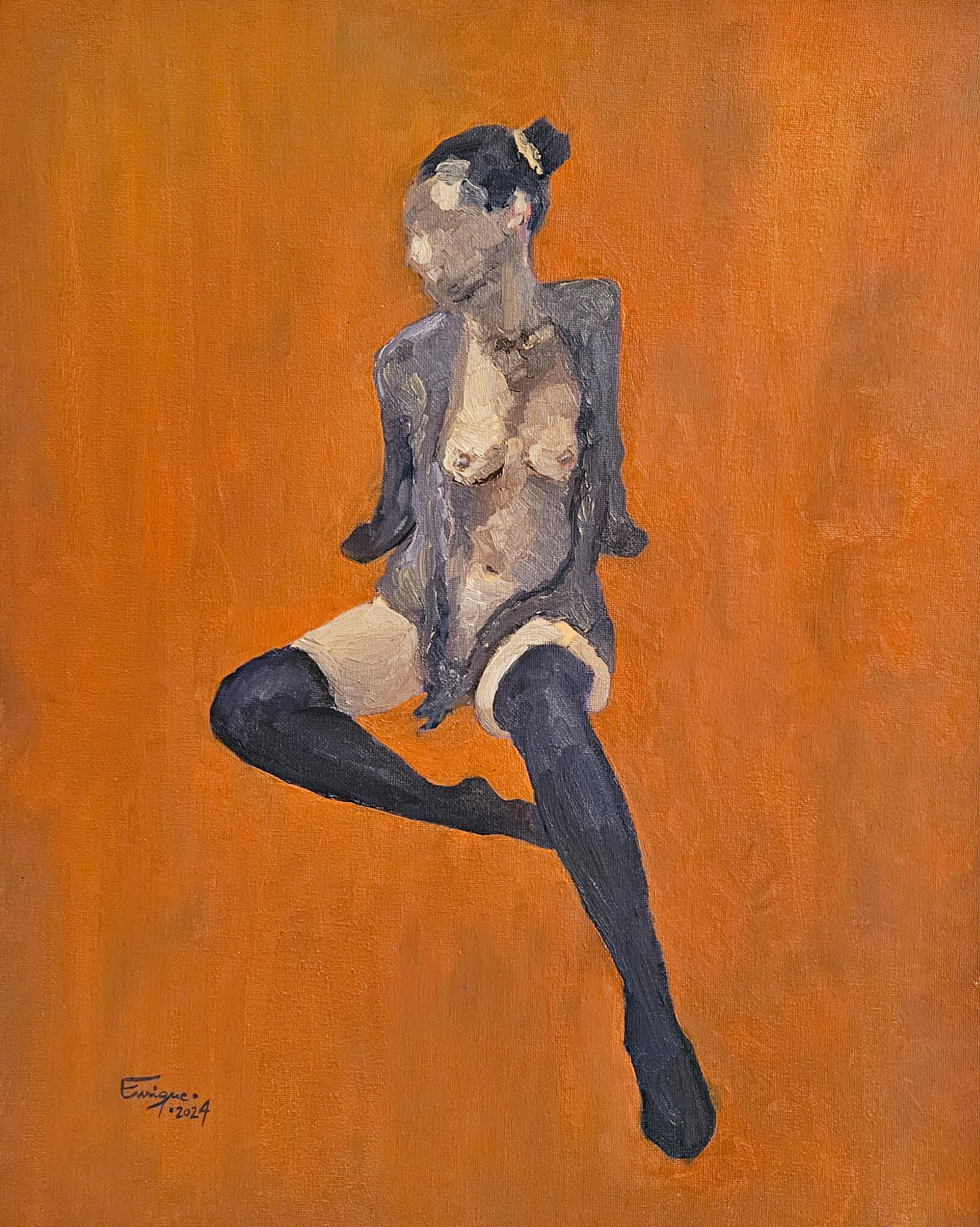 Oracle. Oil painting on canvas board, 51 × 41 cm, 2024