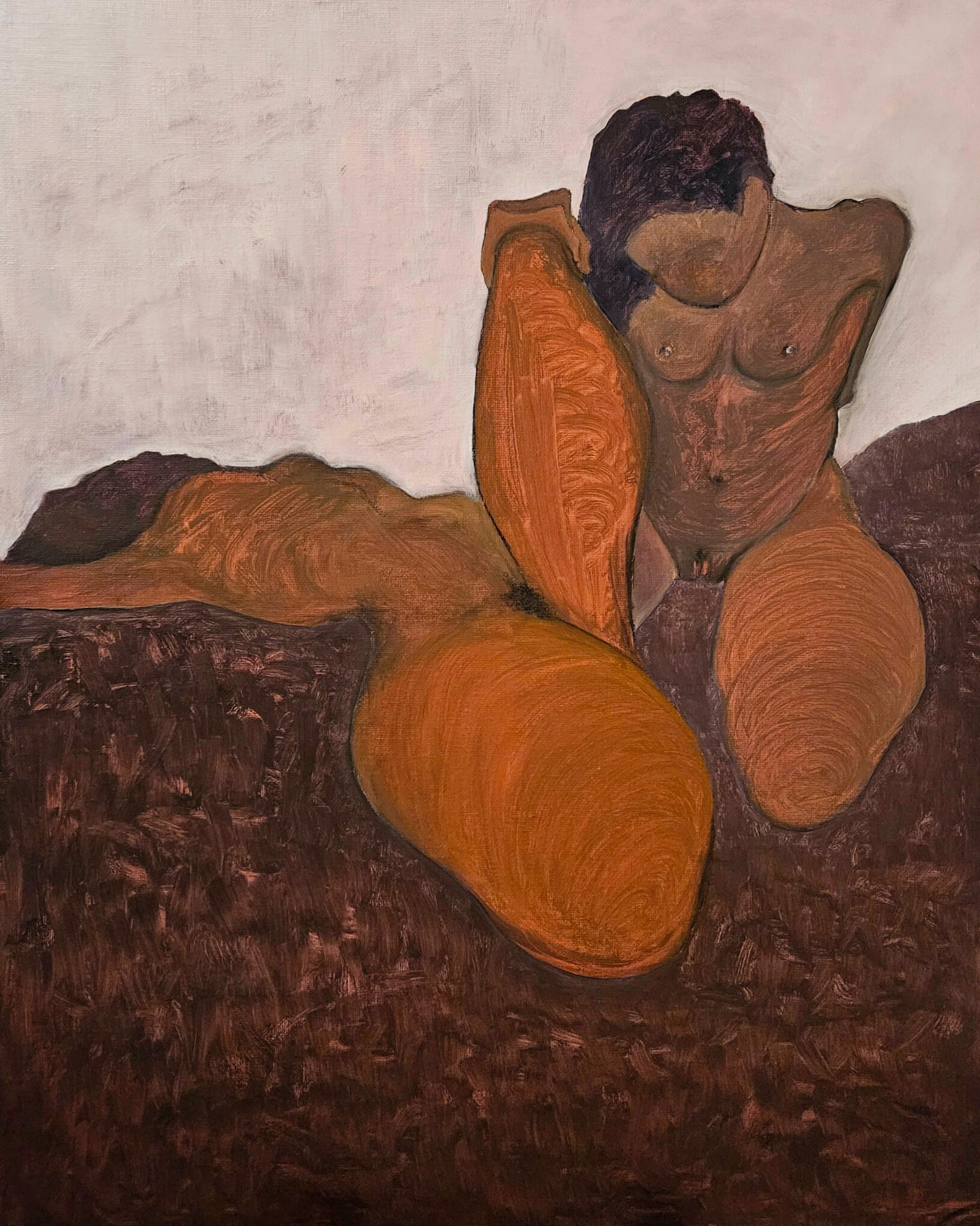 Martyrs. Oil painting on canvas board, 51 × 41 cm, 2024