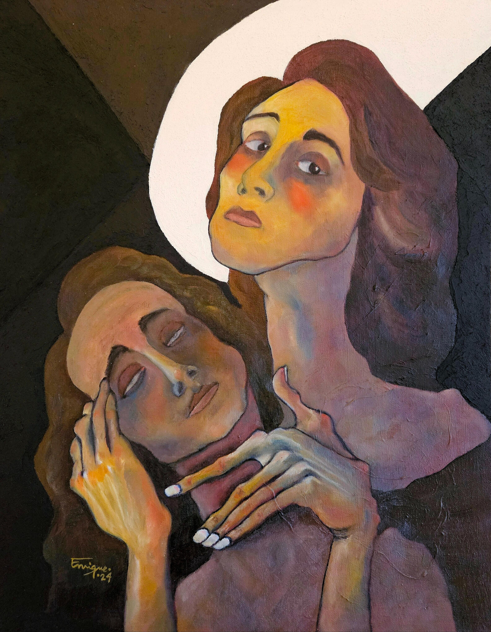 Requiem. Oil painting on canvas board, 51 × 41 cm, 2024